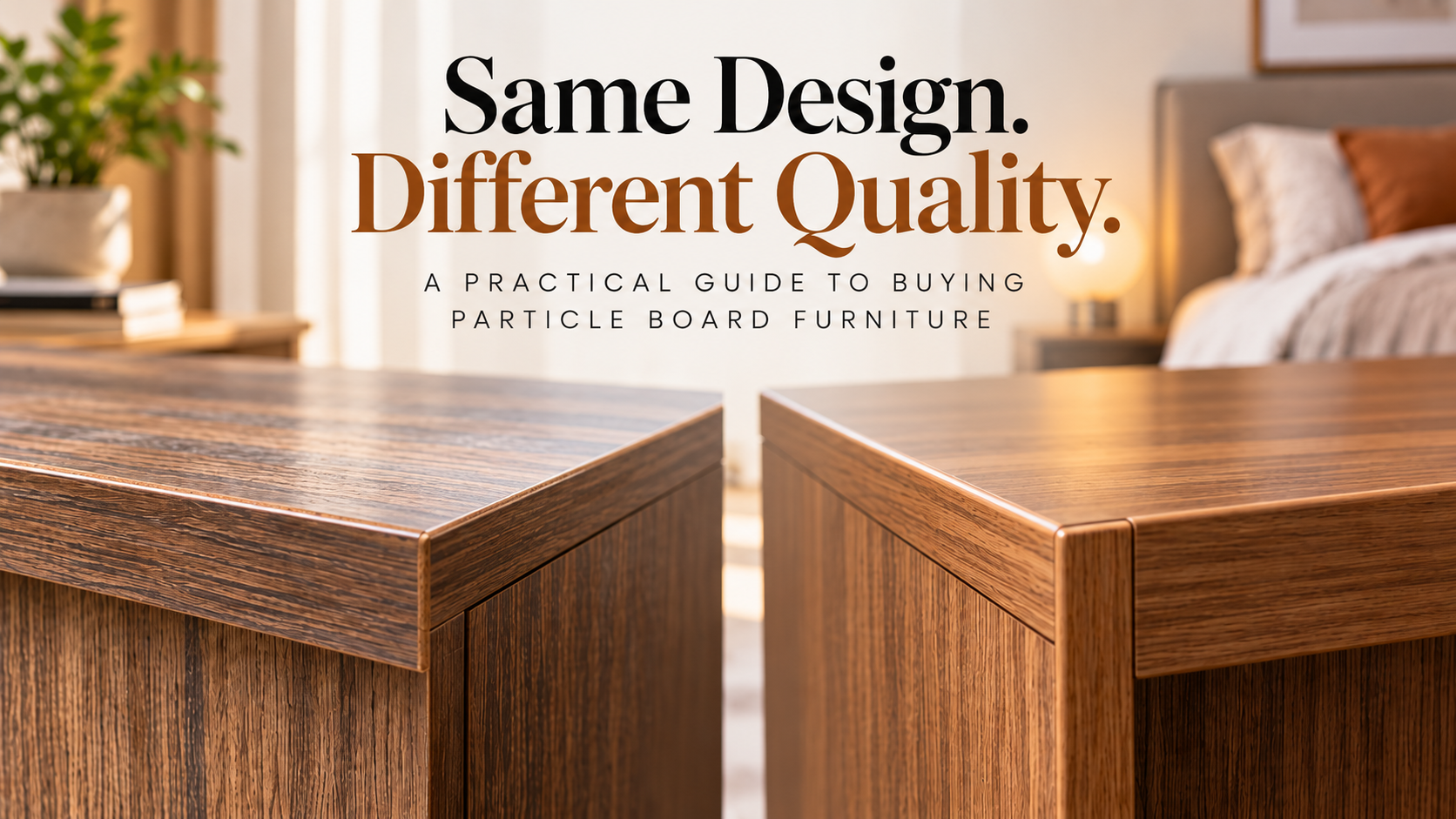 A Practical Guide to Buying Particle Board Furniture : Why Two Similar-Looking Bedroom Sets Can Be Very Different in Quality